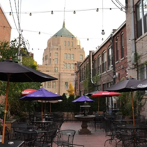 City Building from Patio 1
